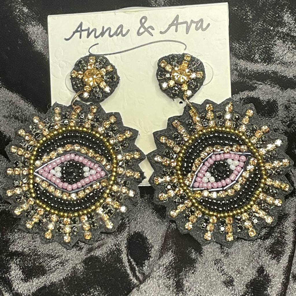 Anna & Ava Eye Beaded Earrings